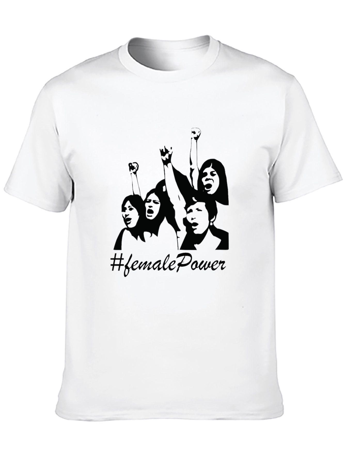 Female Power Graphic Tee - Black