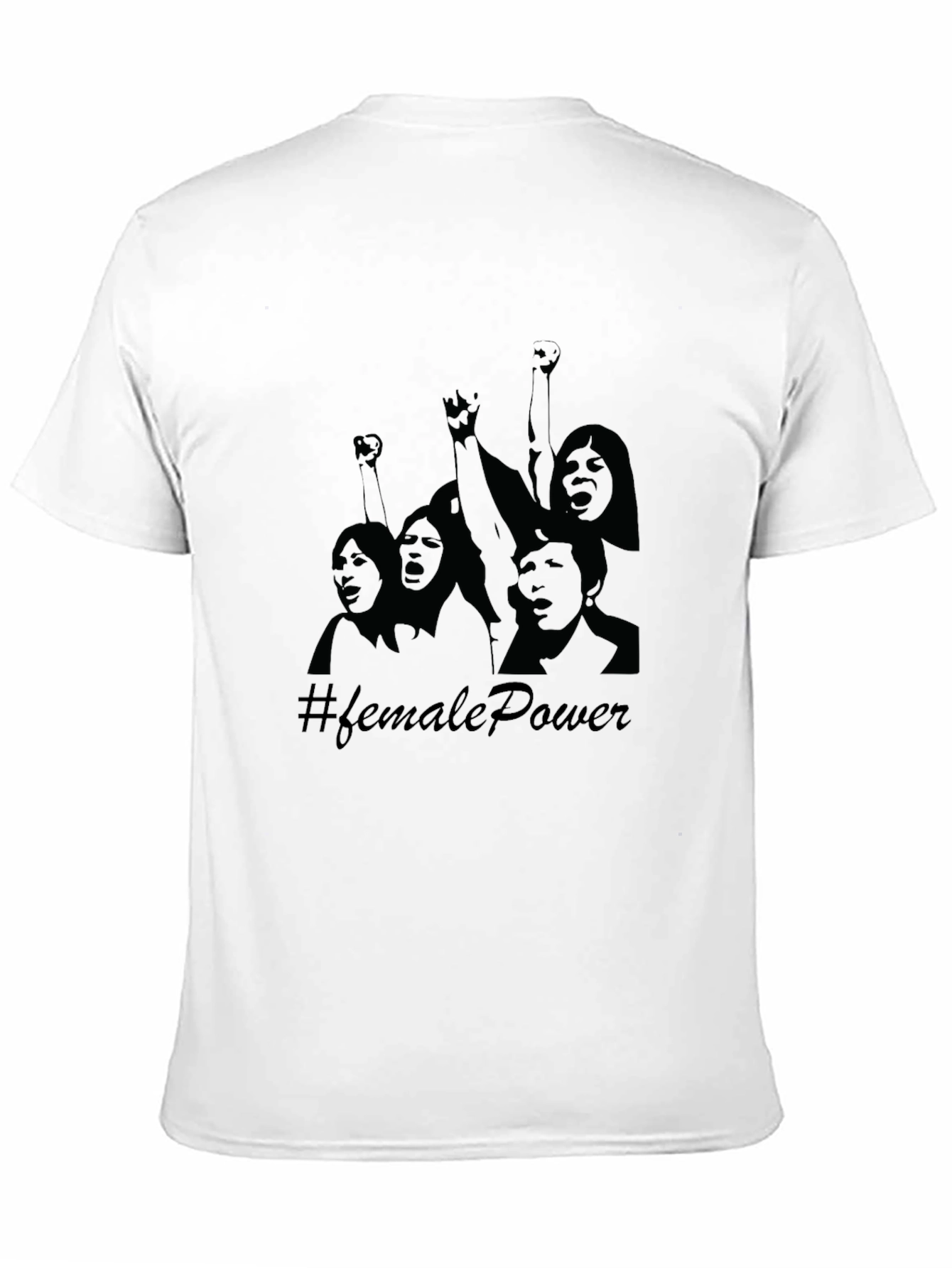 Female Power Graphic Tee - Black