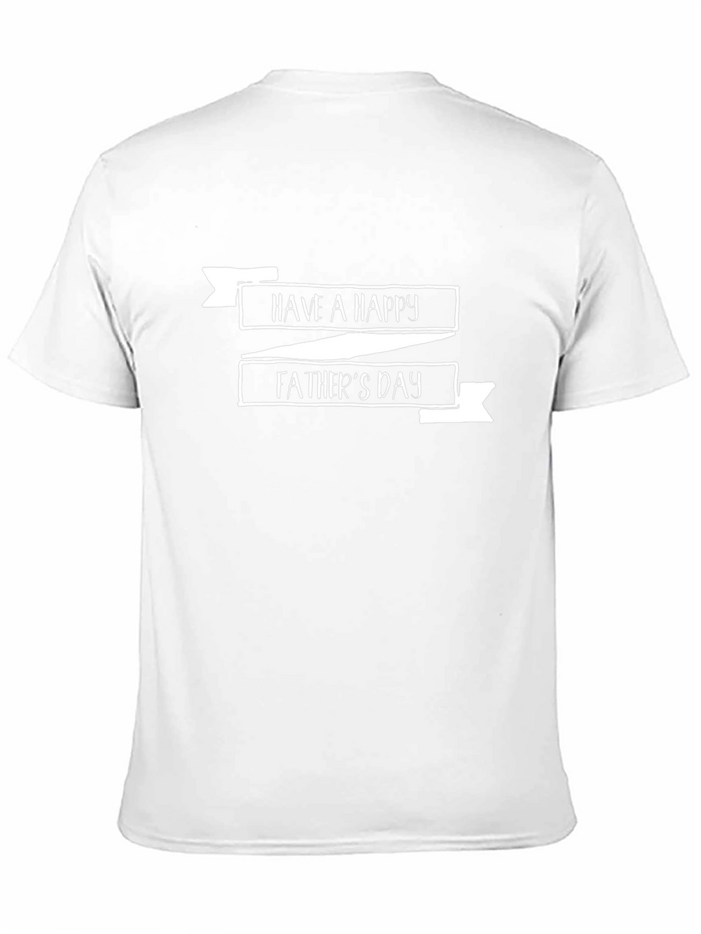 Happy Fathers Day Black Graphic Tee