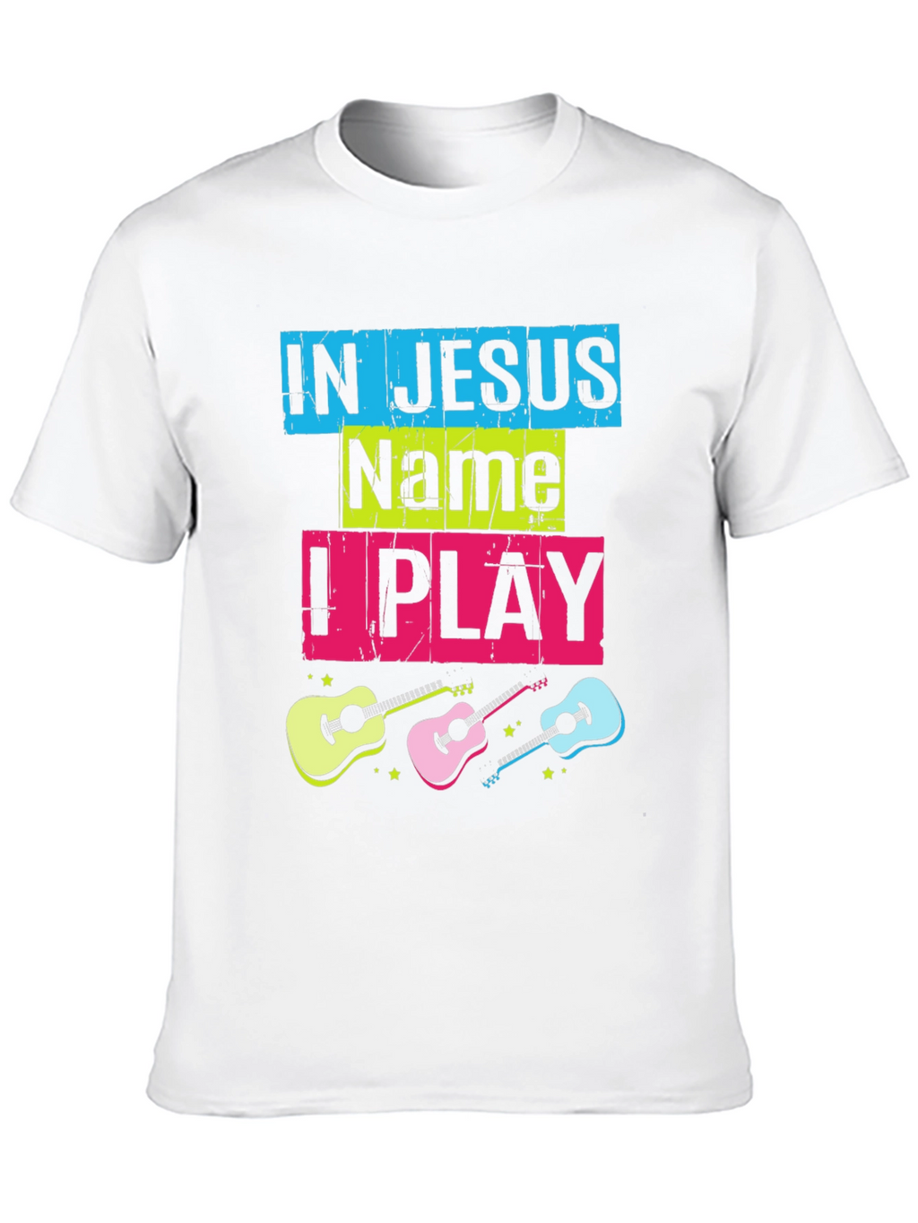 In Jesus Name I Play Guitar T-Shirt