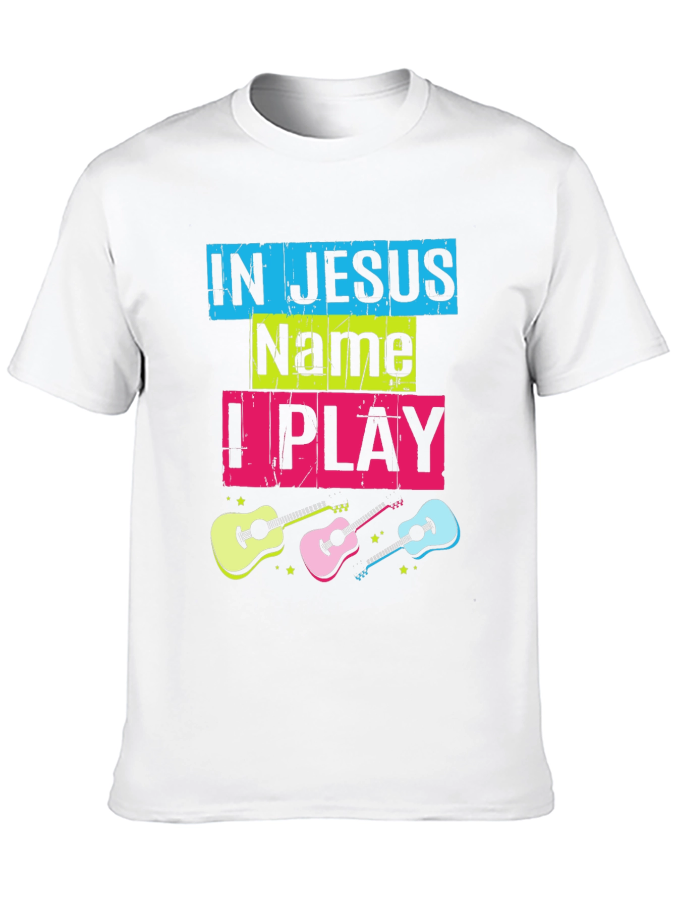 In Jesus Name I Play Guitar T-Shirt