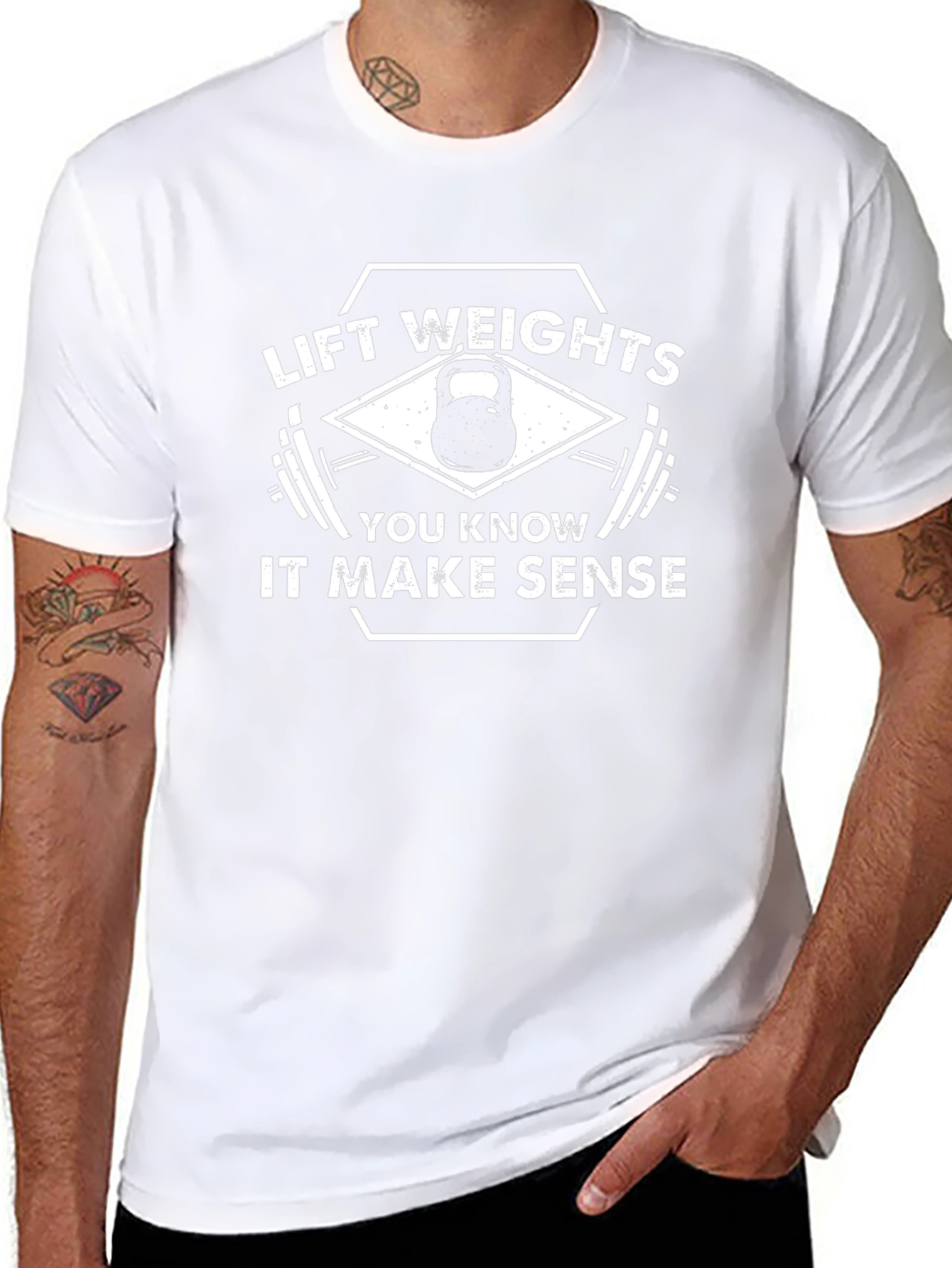Lift Weights It Make Sense T-Shirt
