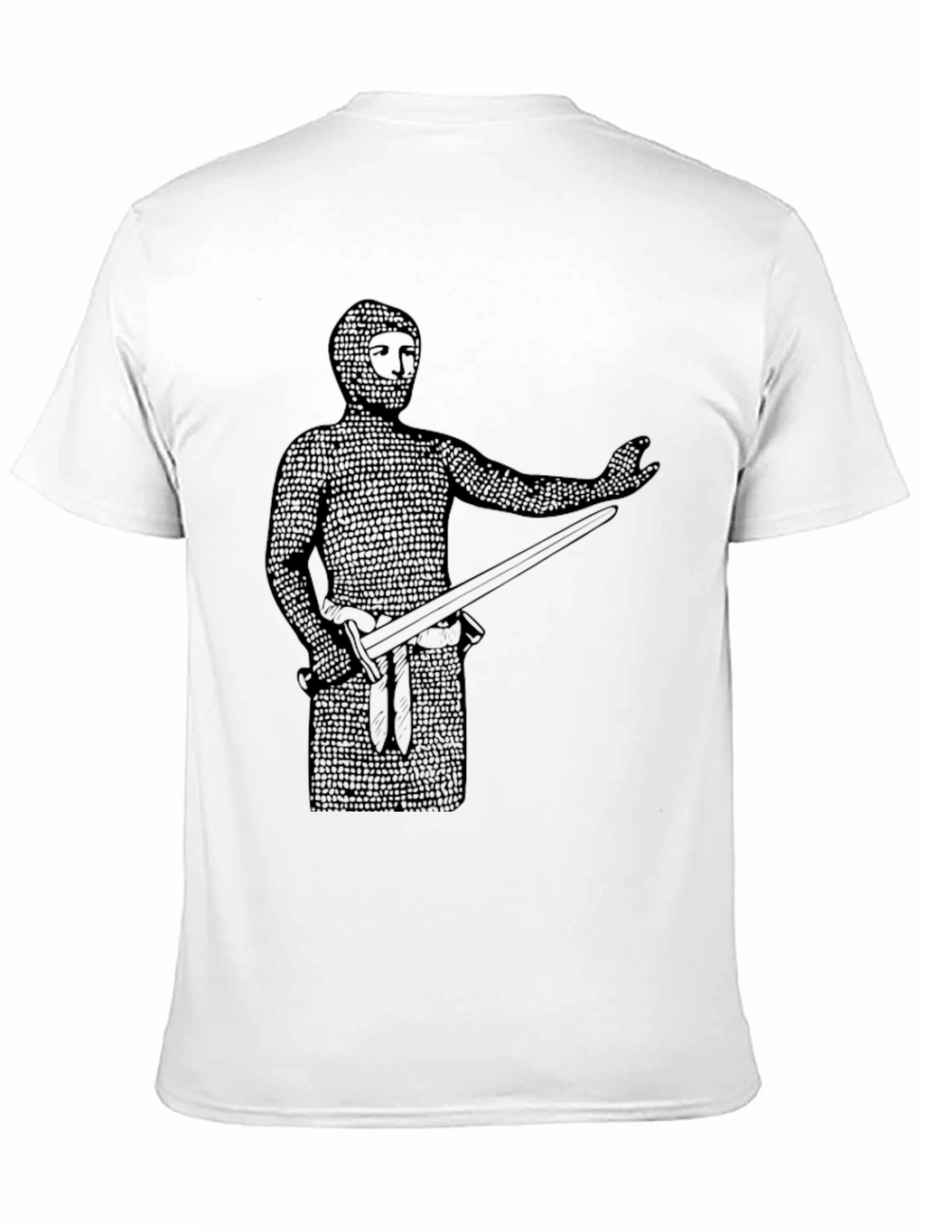 Medieval Knight Graphic T-Shirt - Chainmail Warrior Tee