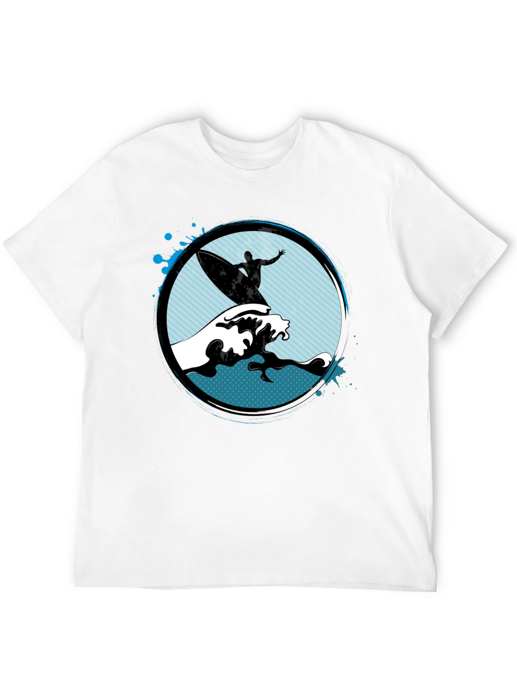Surfer Graphic Black T-Shirt