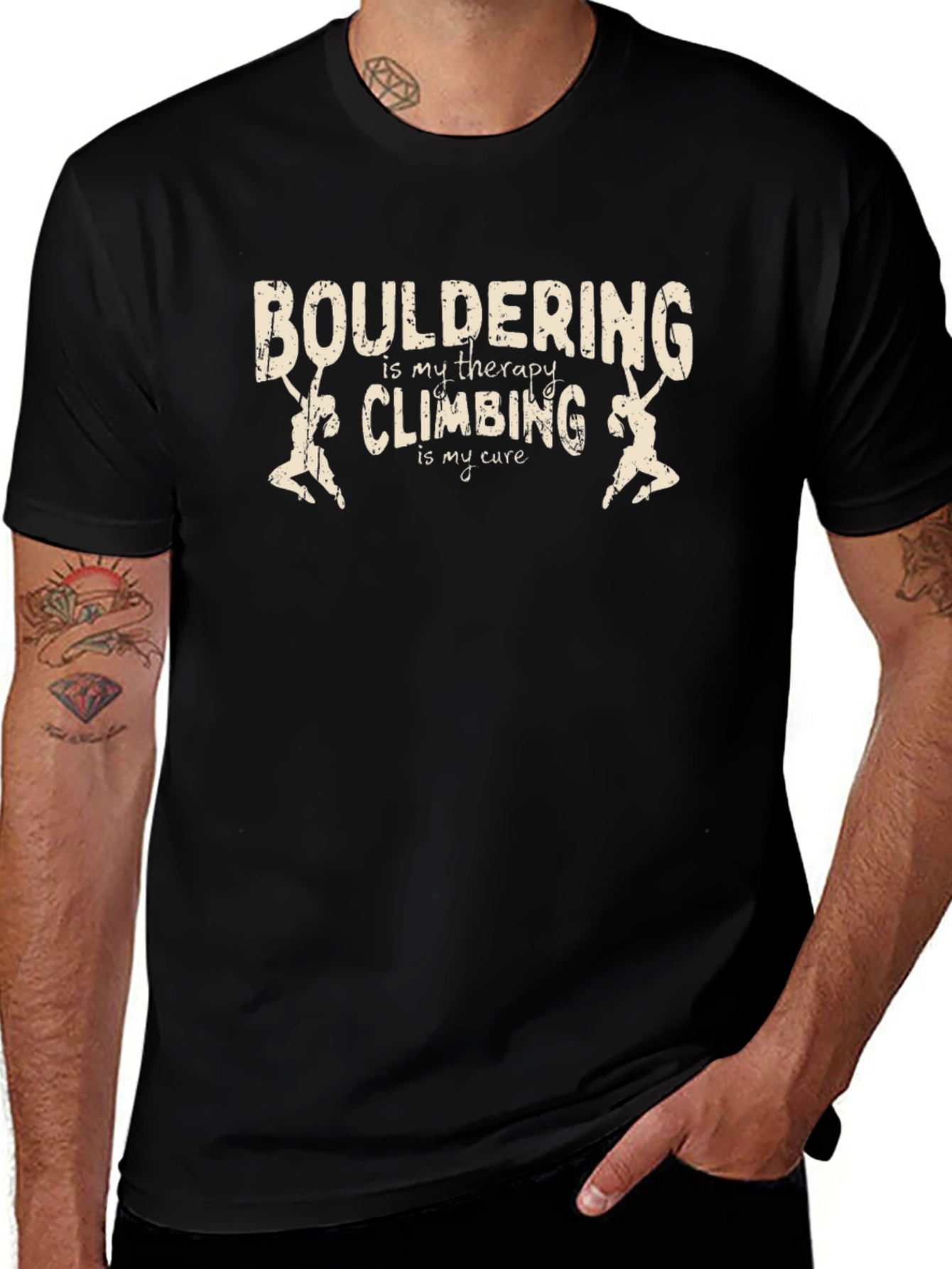 Bouldering Therapy Climbing Cure T-Shirt