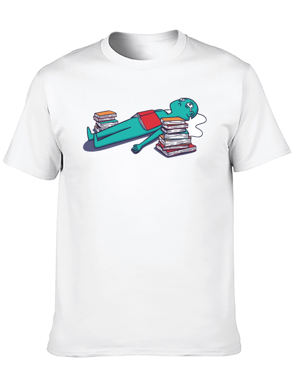 Bookworm Tee - Literary Humor Graphic T-Shirt