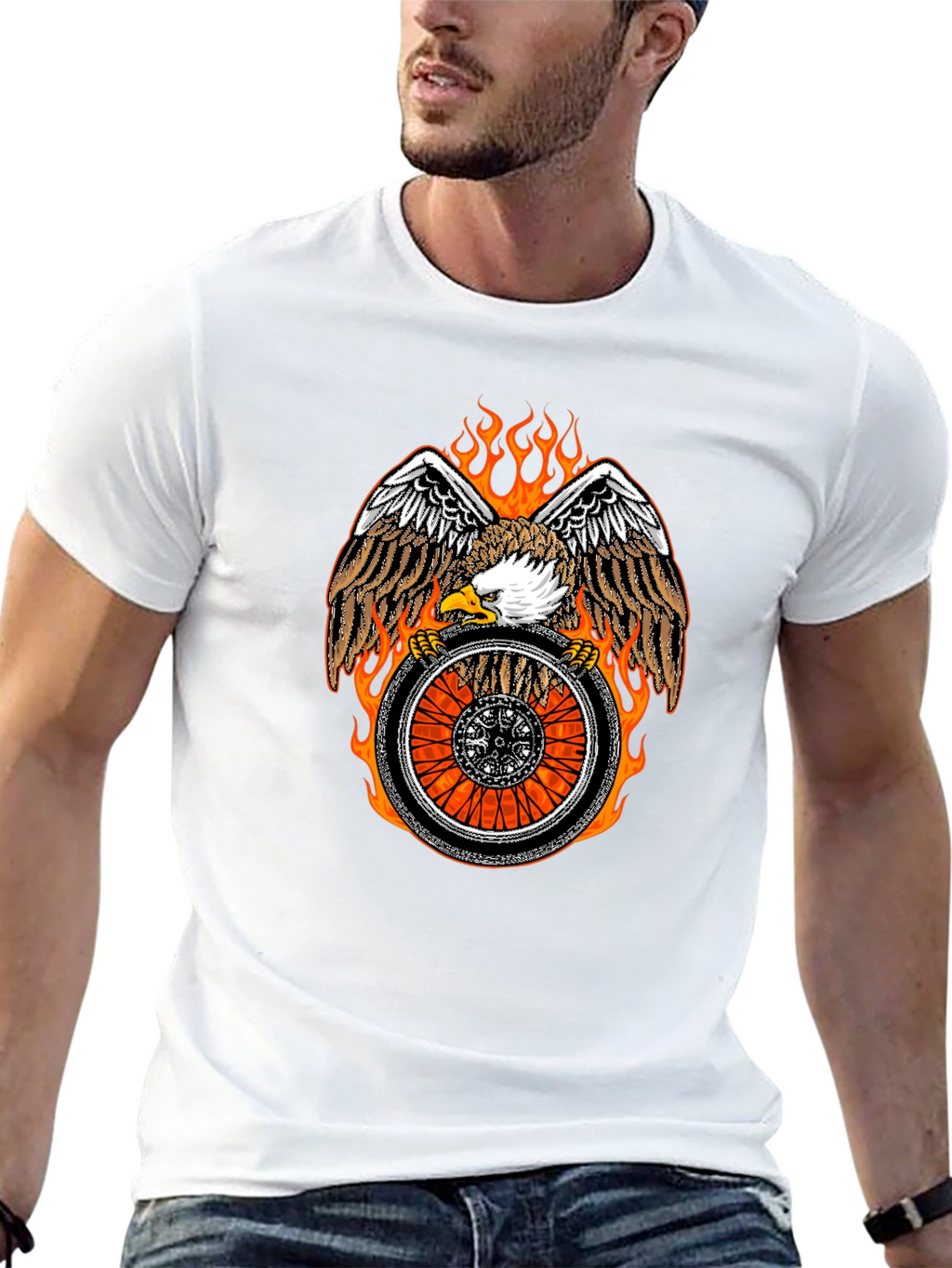 Eagle & Wheel Graphic Tee