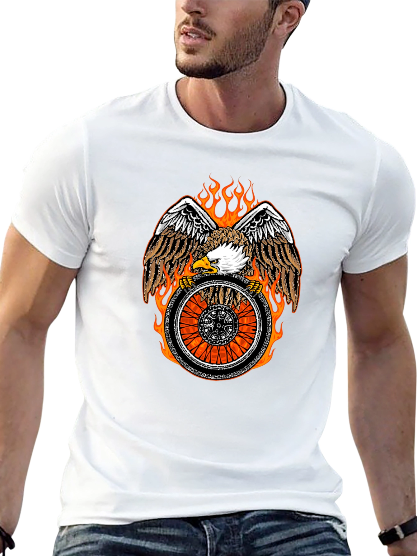 Eagle & Wheel Graphic Tee