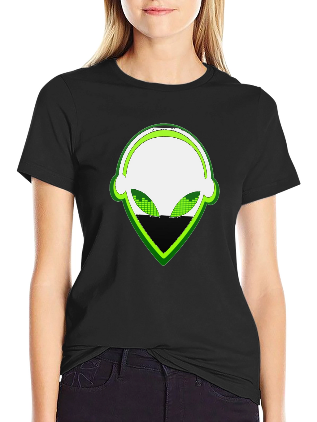 Alien DJ Graphic Tee - Black