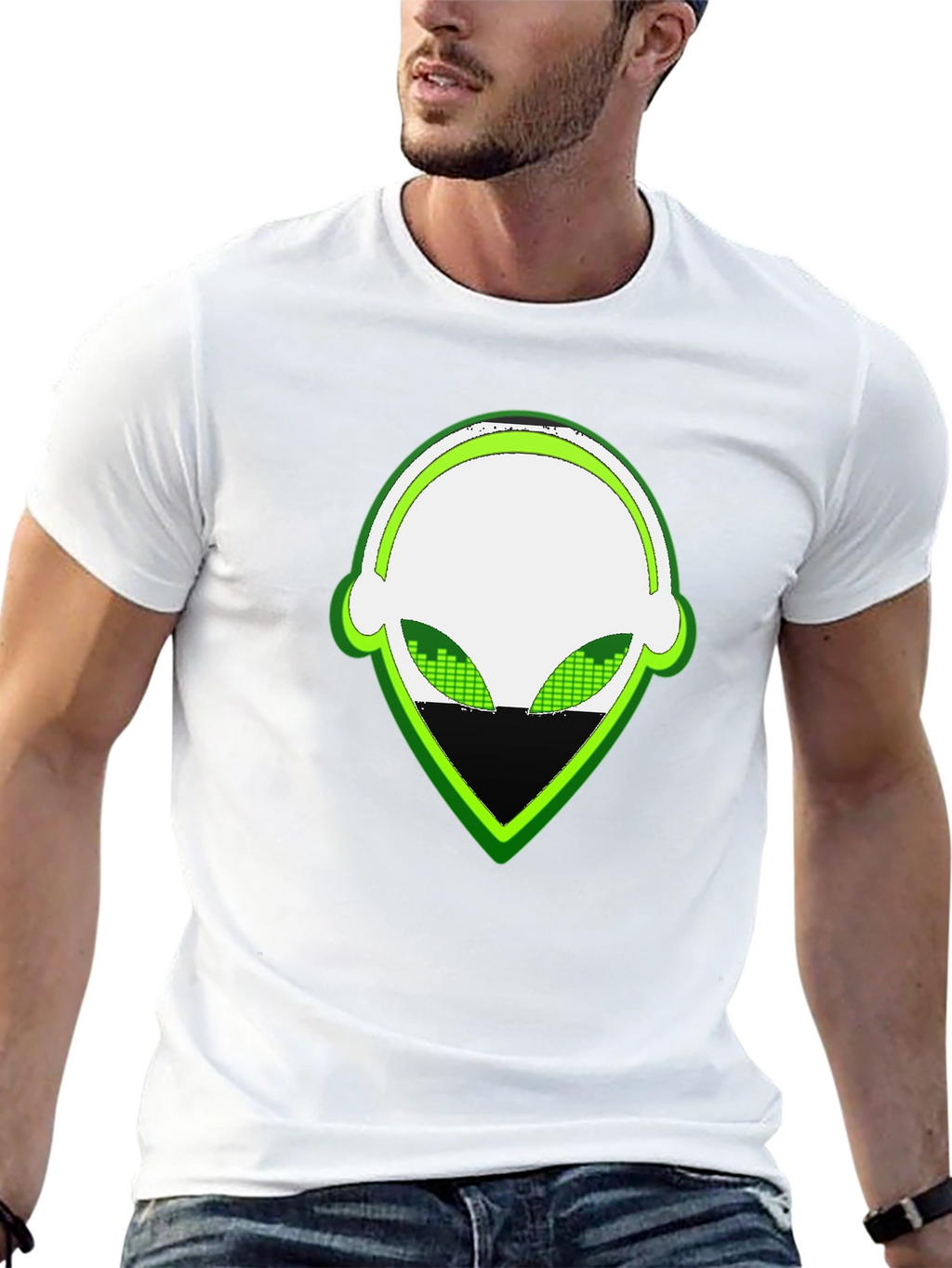 Alien DJ Graphic Tee - Black