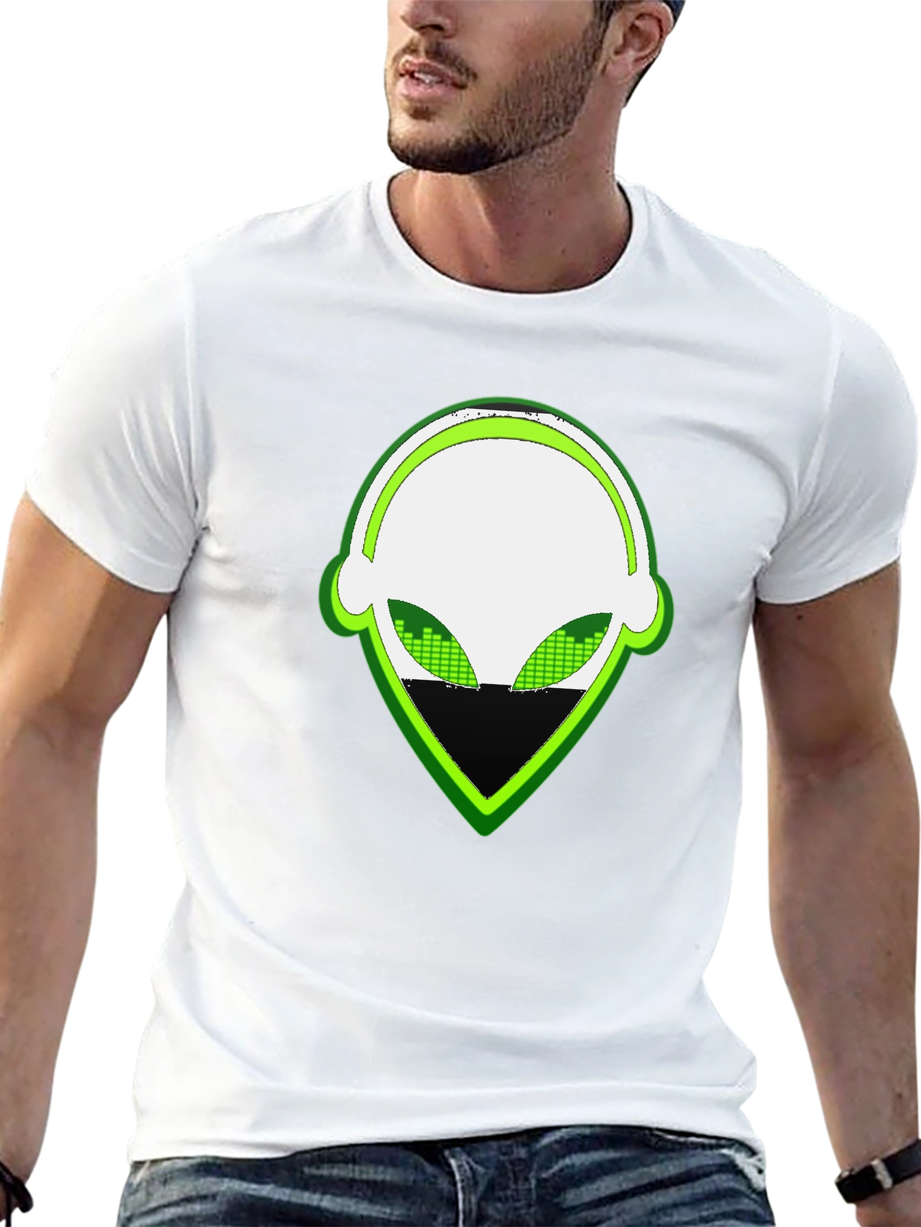 Alien DJ Graphic Tee - Black