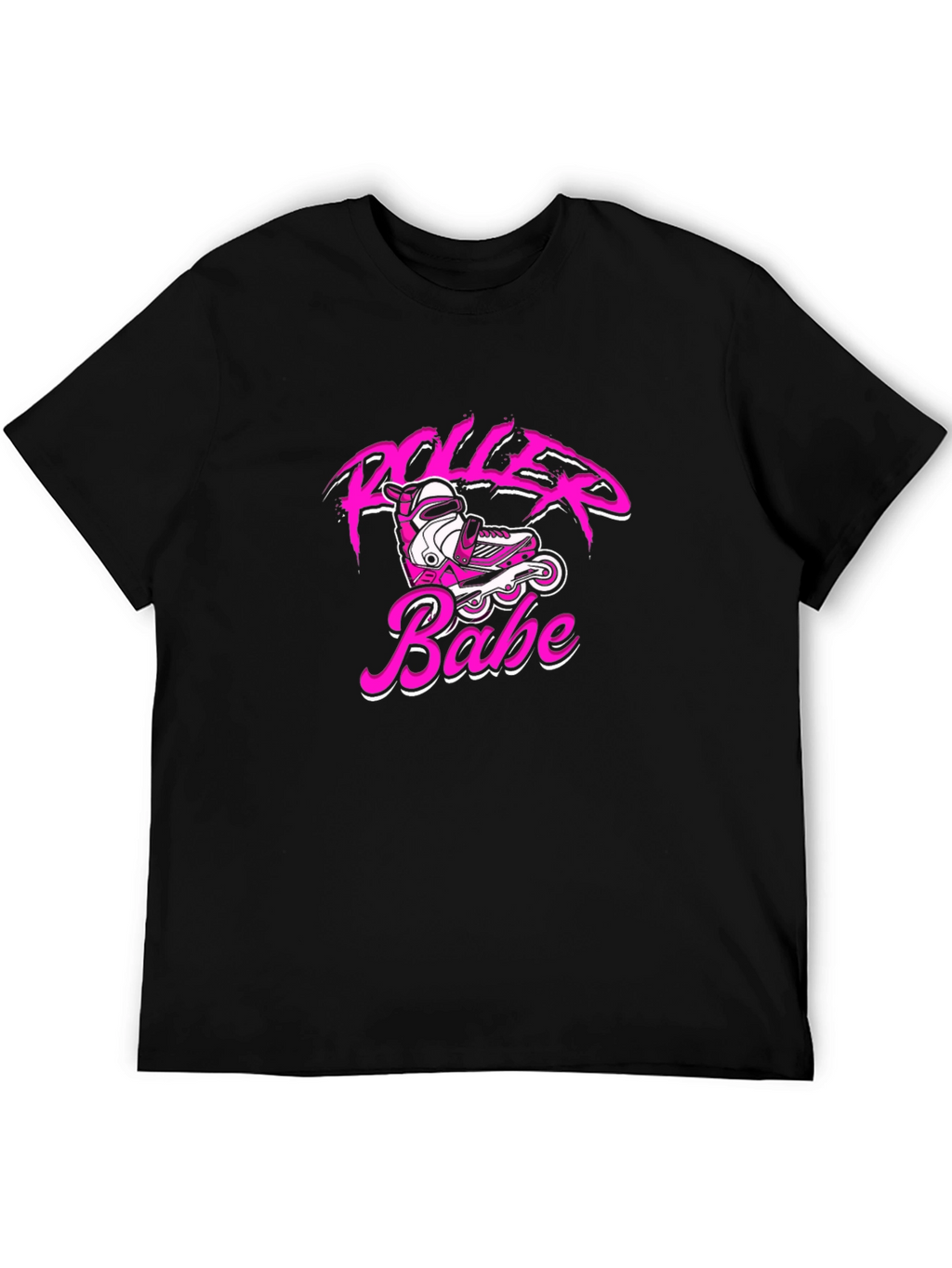Roller Babe T-Shirt - Black Graphic Tee
