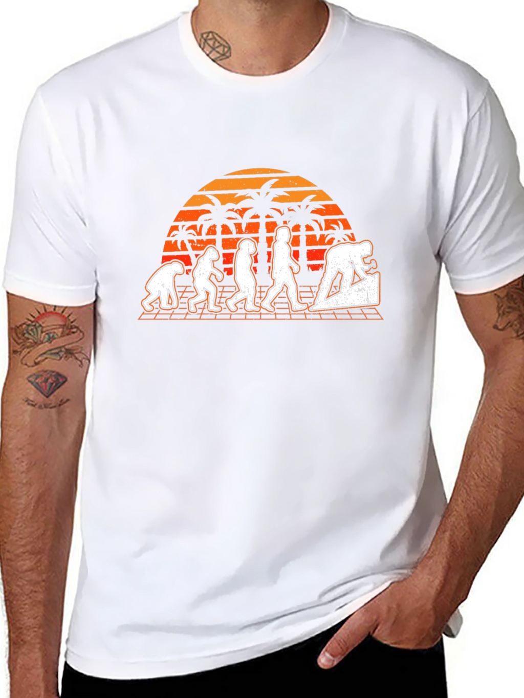 Retro Bricklayer Evolution T-Shirt
