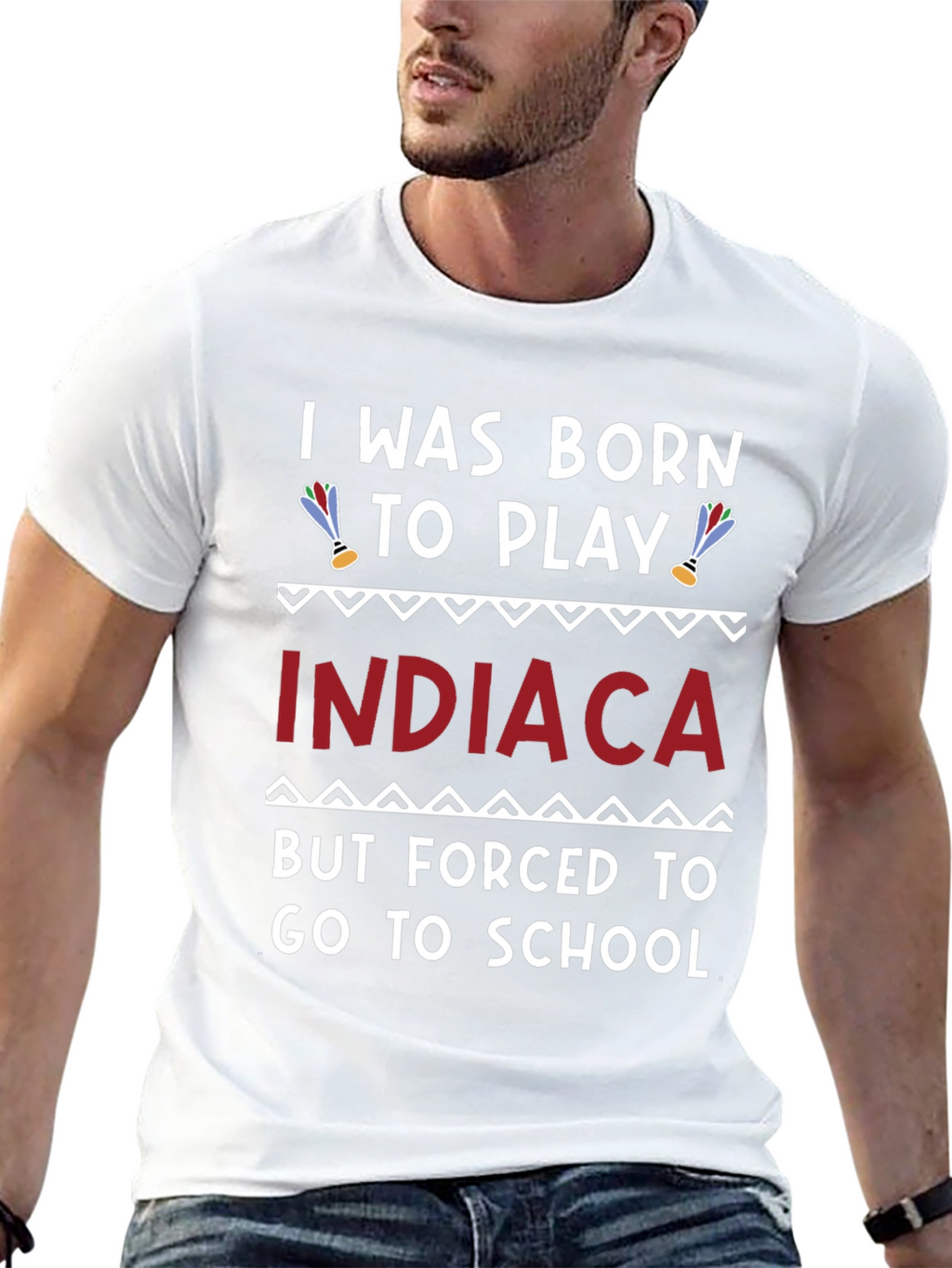 Born to Play Indiaca T-Shirt
