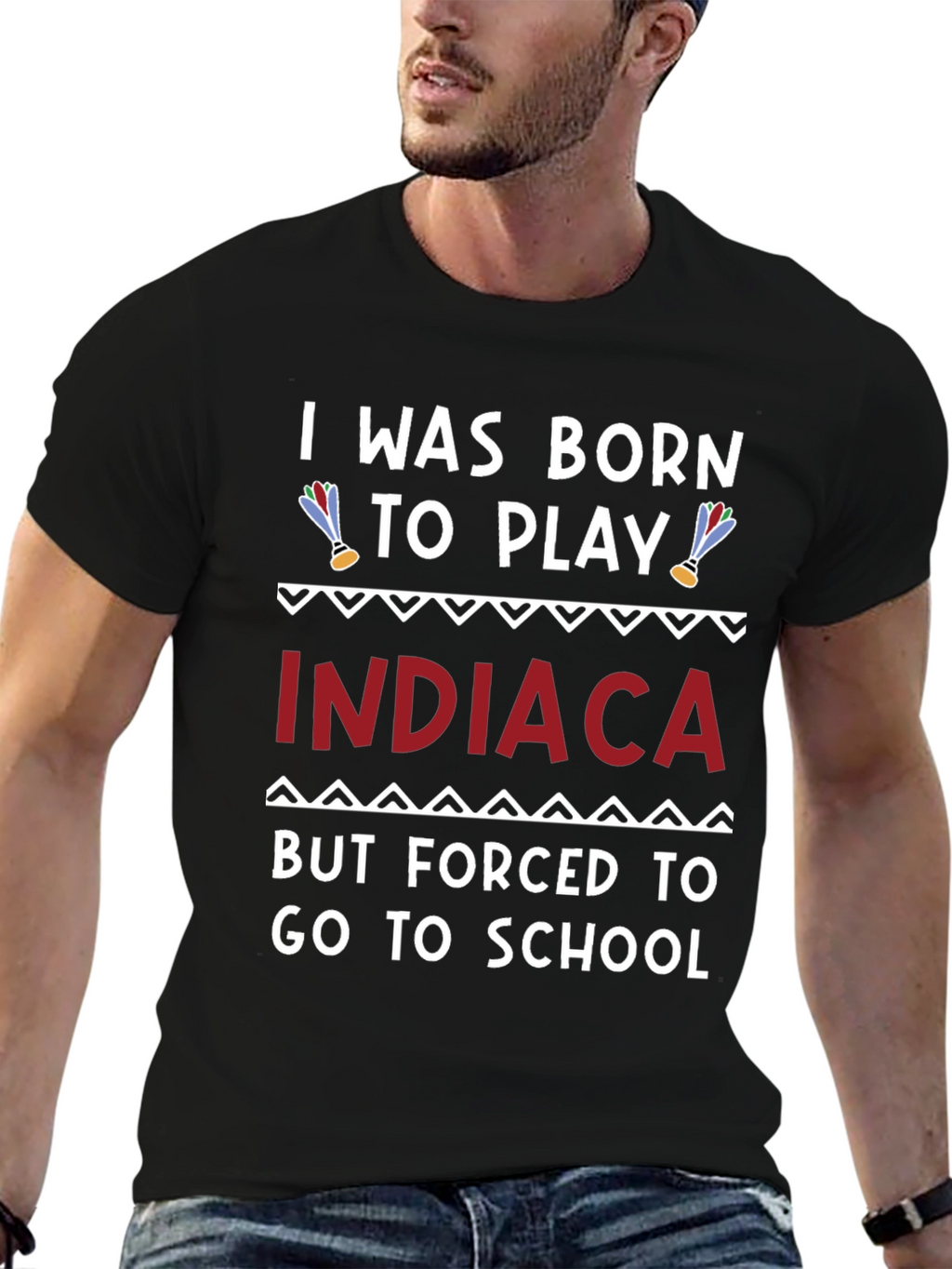 Born to Play Indiaca T-Shirt