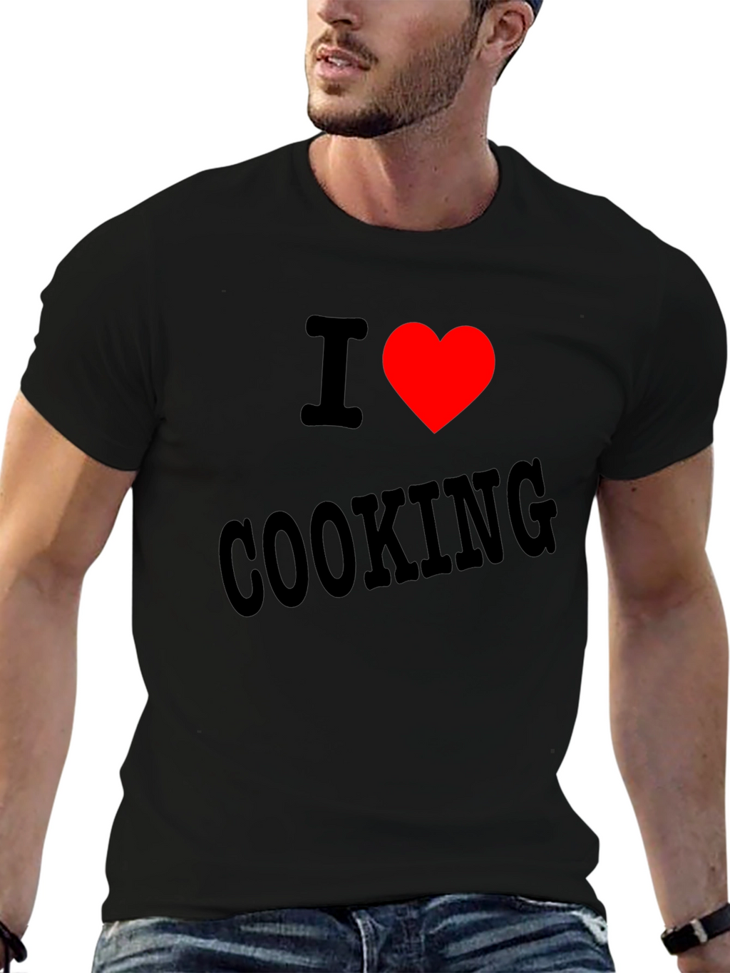 I Heart Cooking Black T-Shirt