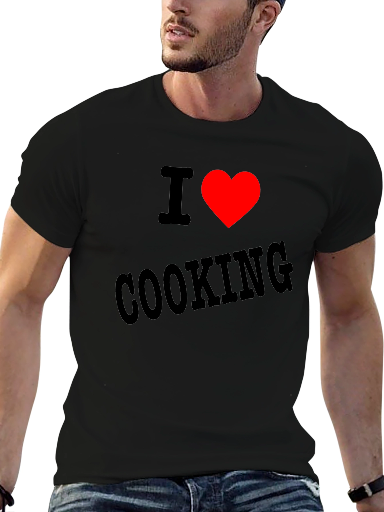 I Heart Cooking Black T-Shirt