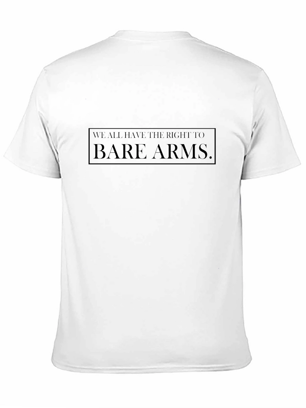 Bare Arms Statement T-Shirt - Black