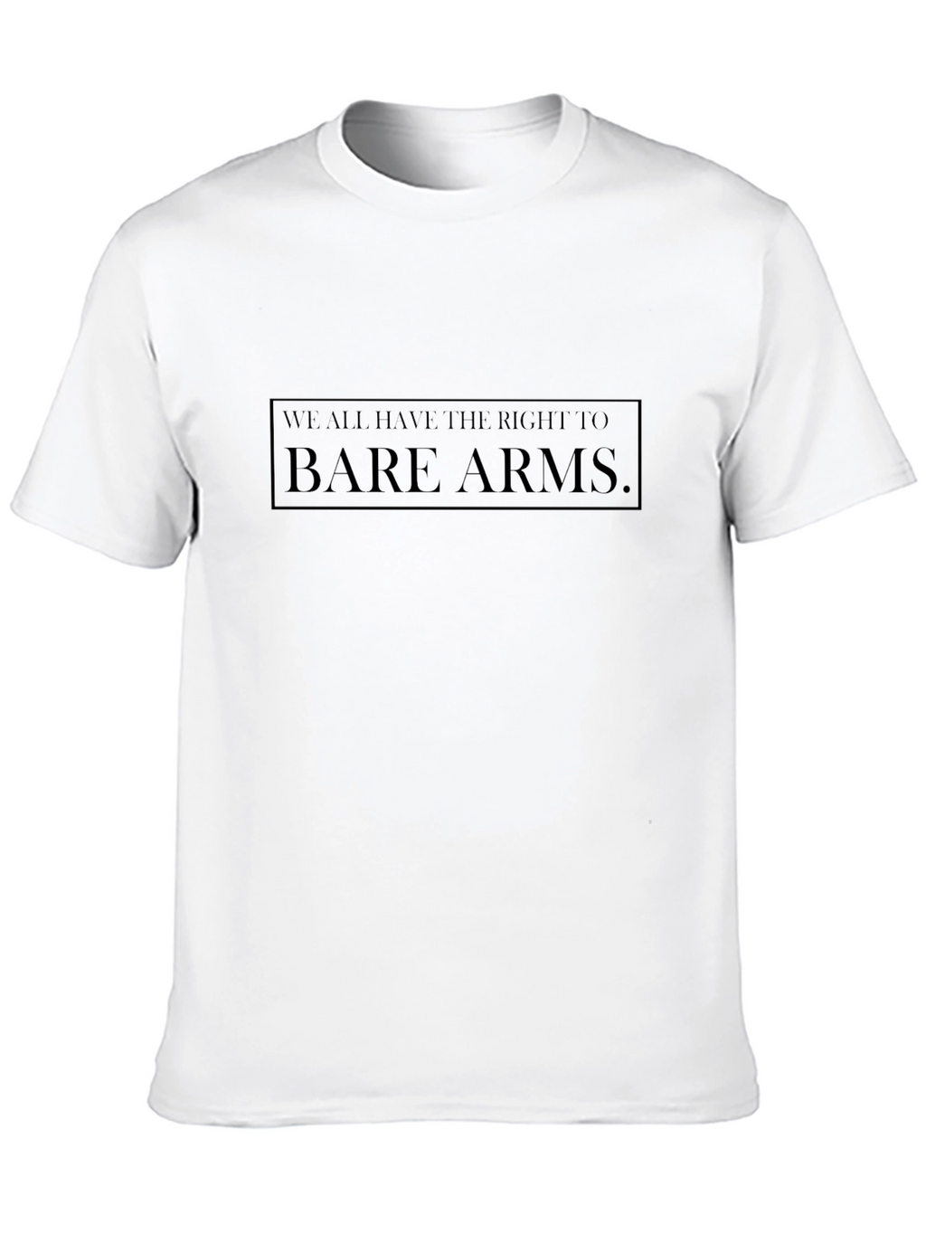 Bare Arms Statement T-Shirt - Black