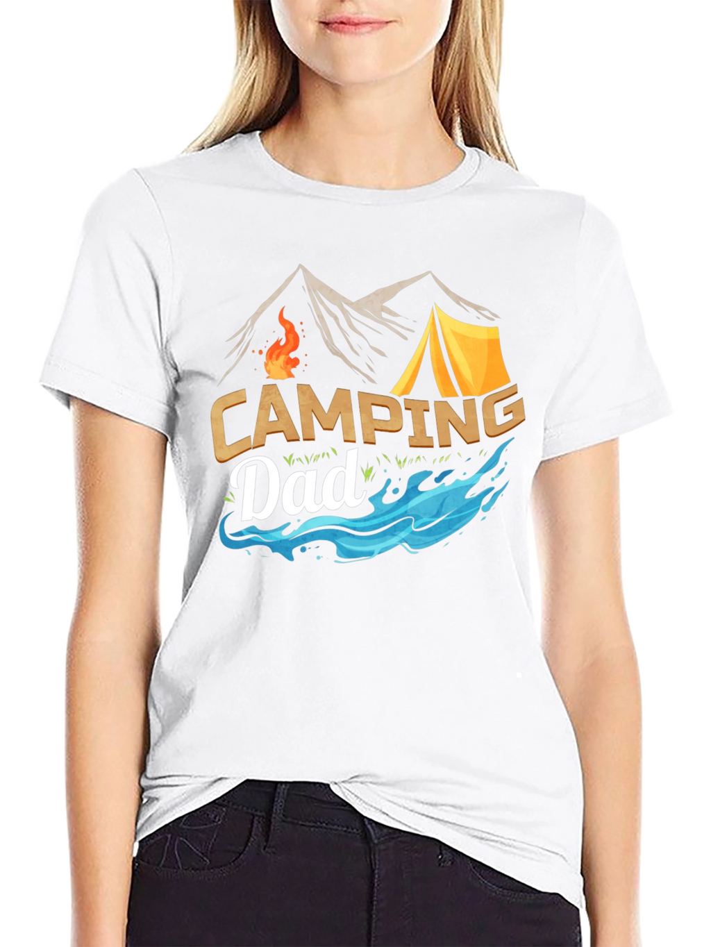 Camping Dad Graphic Tee - Outdoor Adventure Shirt