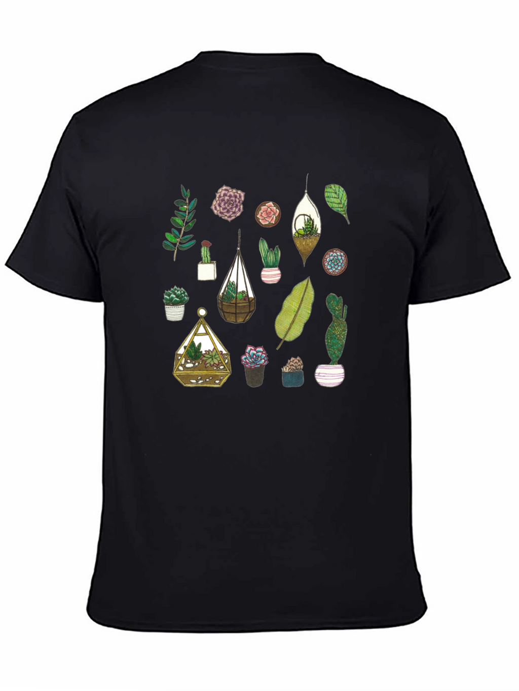 Succulent Plant Lover T-Shirt - Botanical Design
