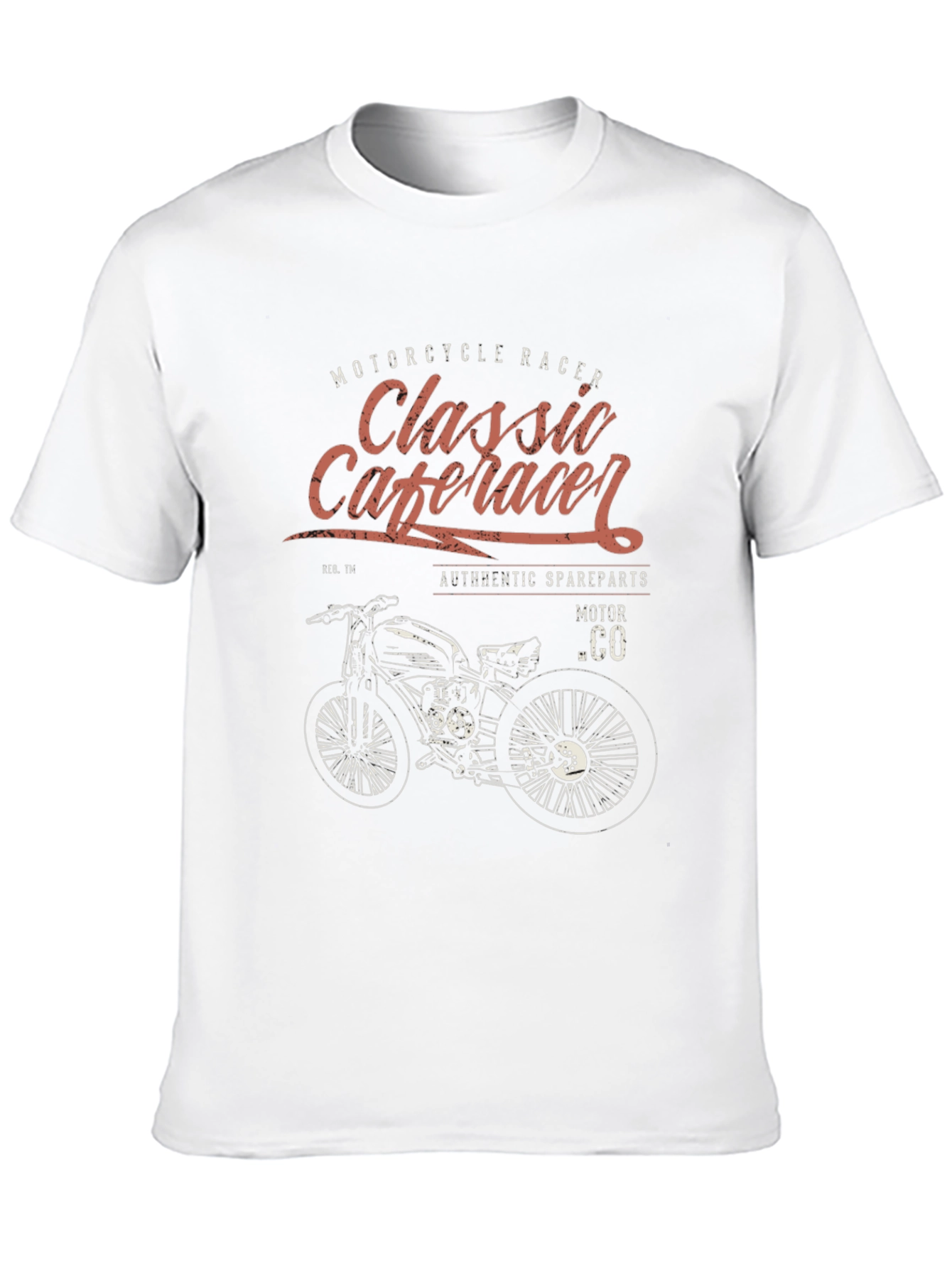 Classic Cafe Racer Motorcycle T-Shirt