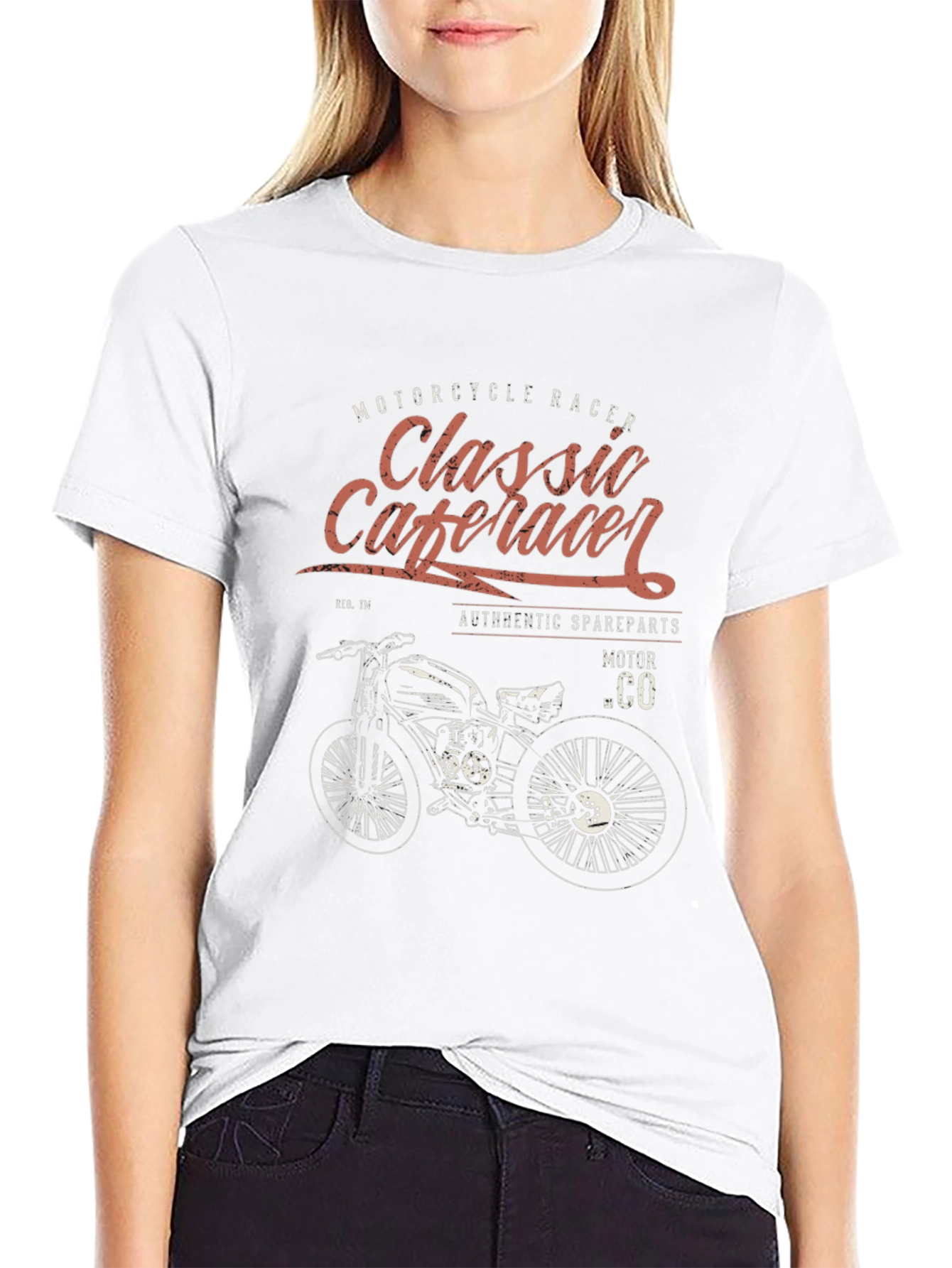 Classic Cafe Racer Motorcycle T-Shirt