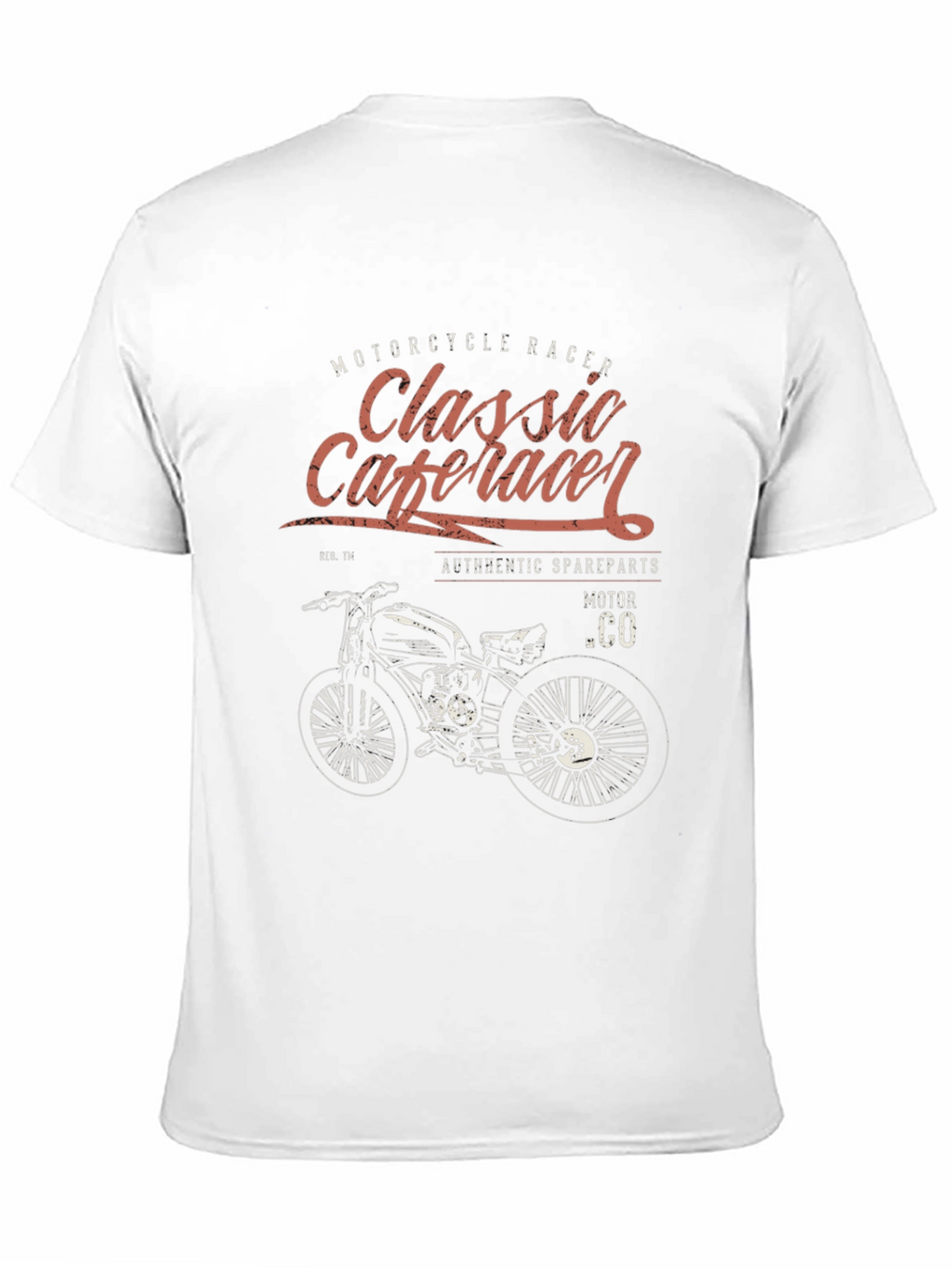Classic Cafe Racer Motorcycle T-Shirt