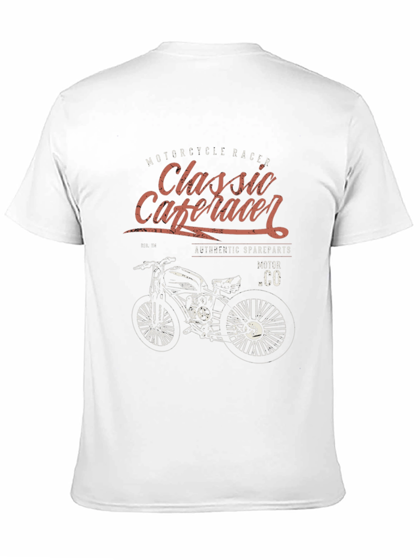 Classic Cafe Racer Motorcycle T-Shirt