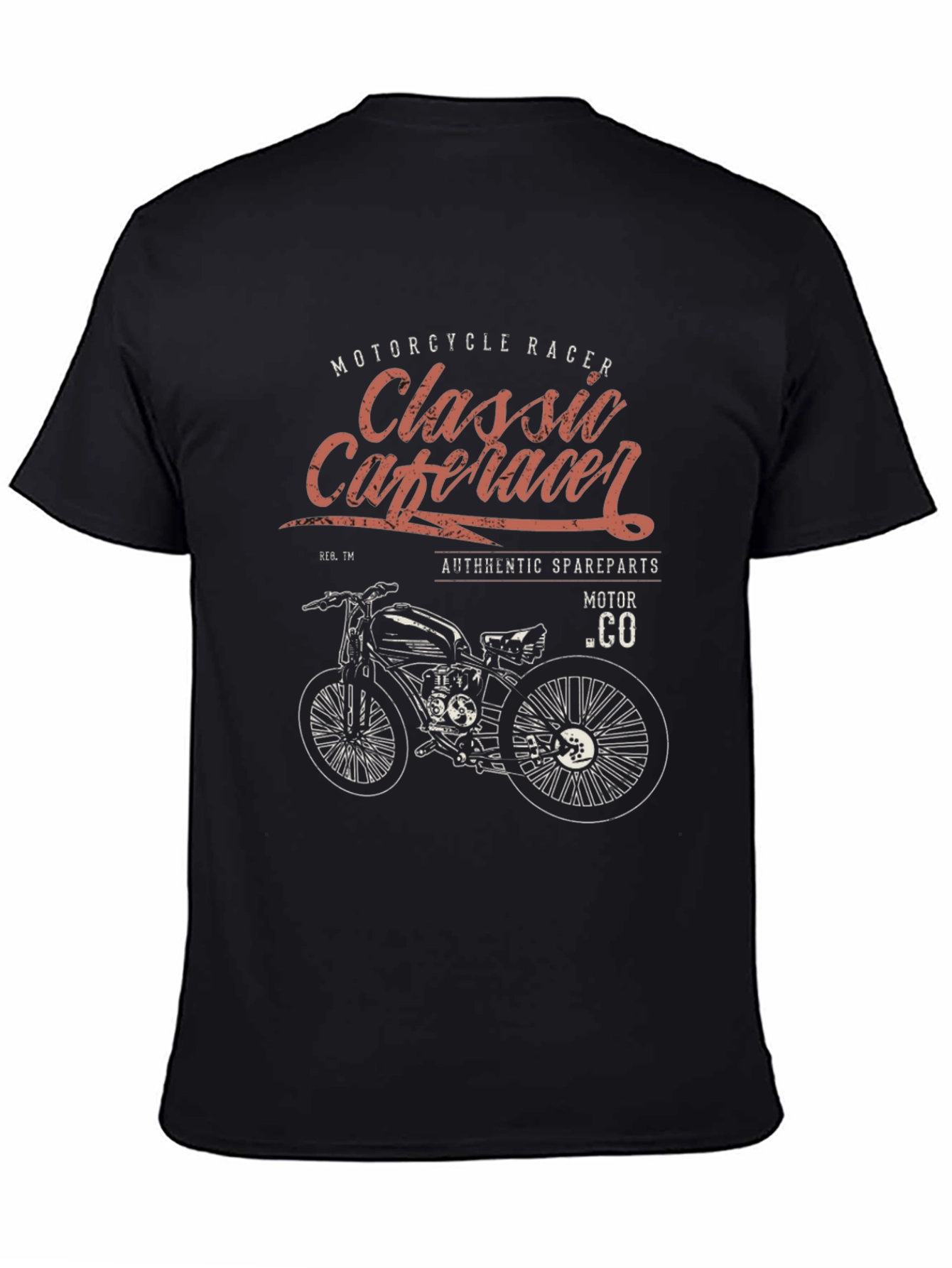 Classic Cafe Racer Motorcycle T-Shirt