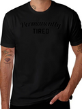 Permanently Tired Black Graphic Tee