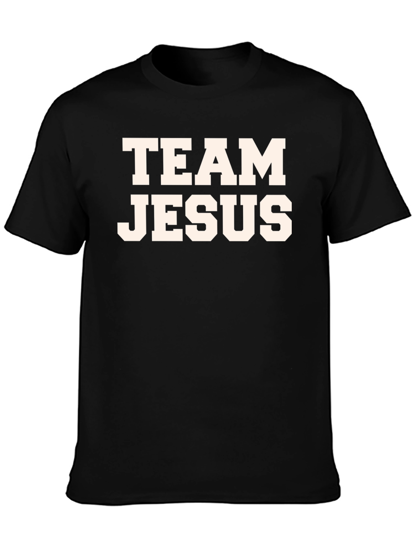Team Jesus Black T-Shirt - Faith Based Apparel