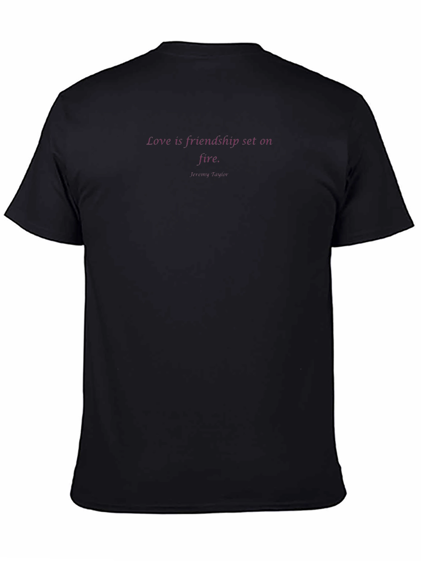 Quote Tee - Love is Friendship Set on Fire