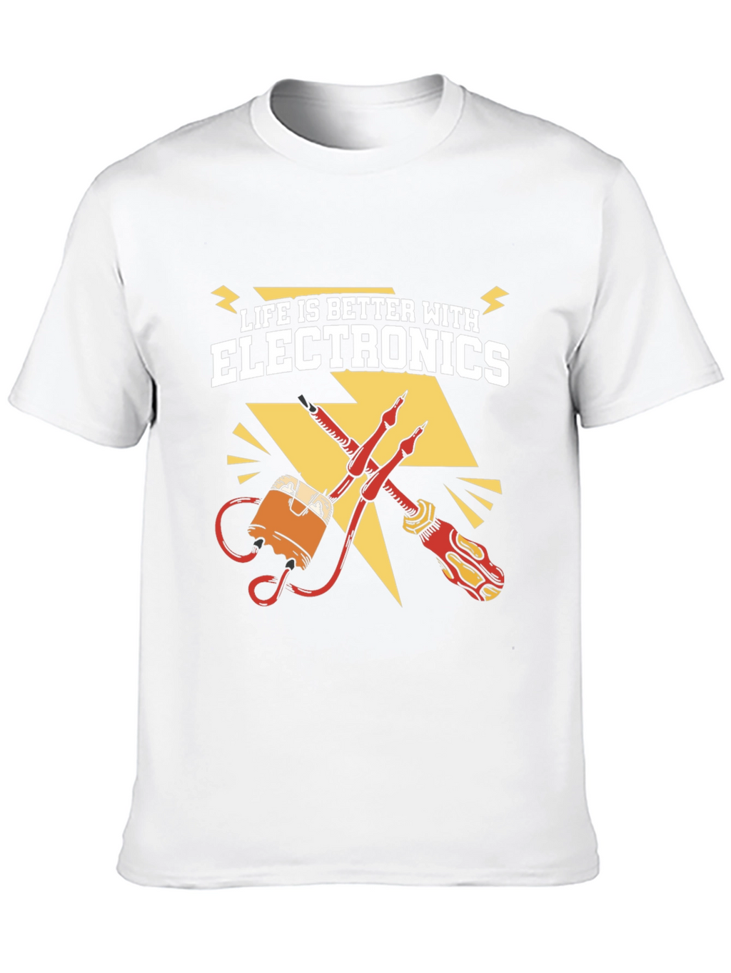 Life is Better with Electronics Graphic T-Shirt