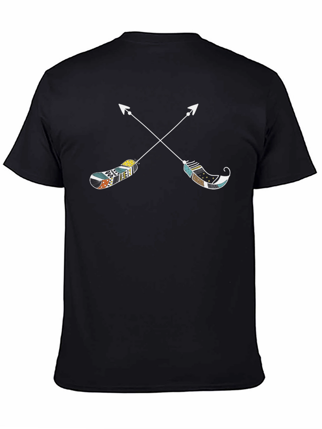 Arrow Feather Graphic Tee - Stylish Casual Wear