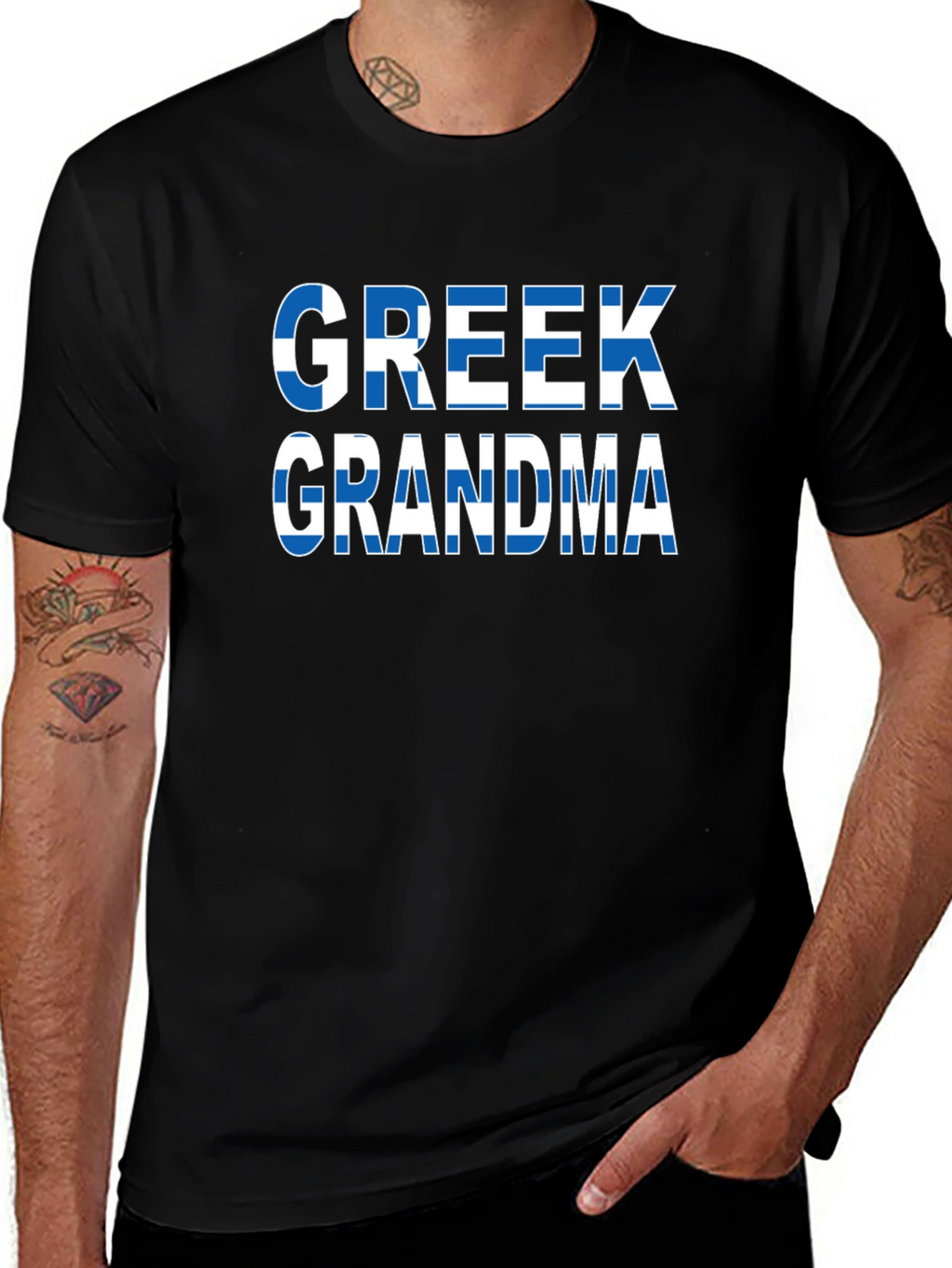 Greek Grandma Flag T-Shirt