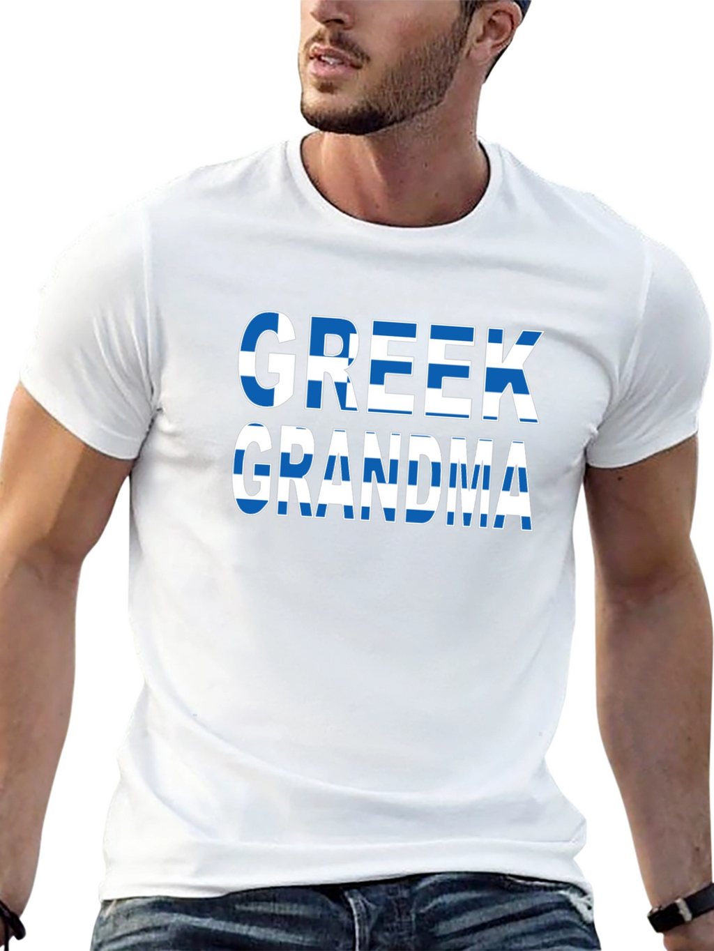 Greek Grandma Flag T-Shirt
