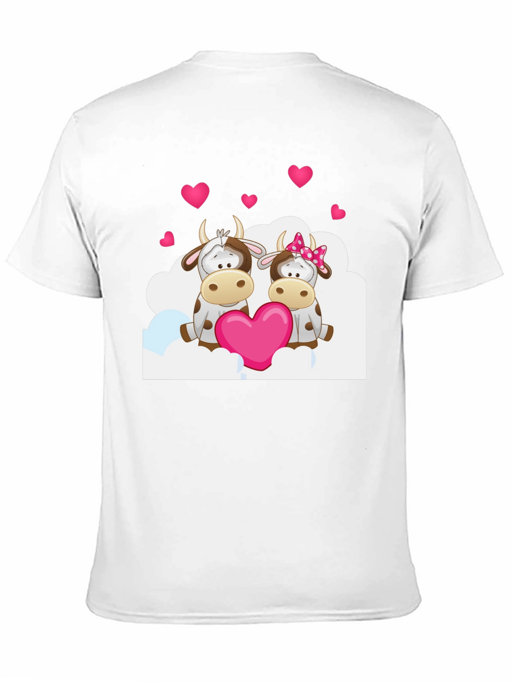 Cow Valentines Day Graphic T-Shirt