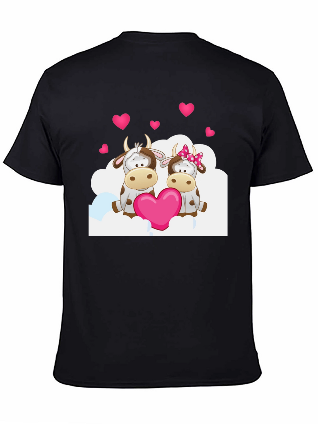 Cow Valentines Day Graphic T-Shirt
