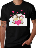Cow Valentines Day Graphic T-Shirt