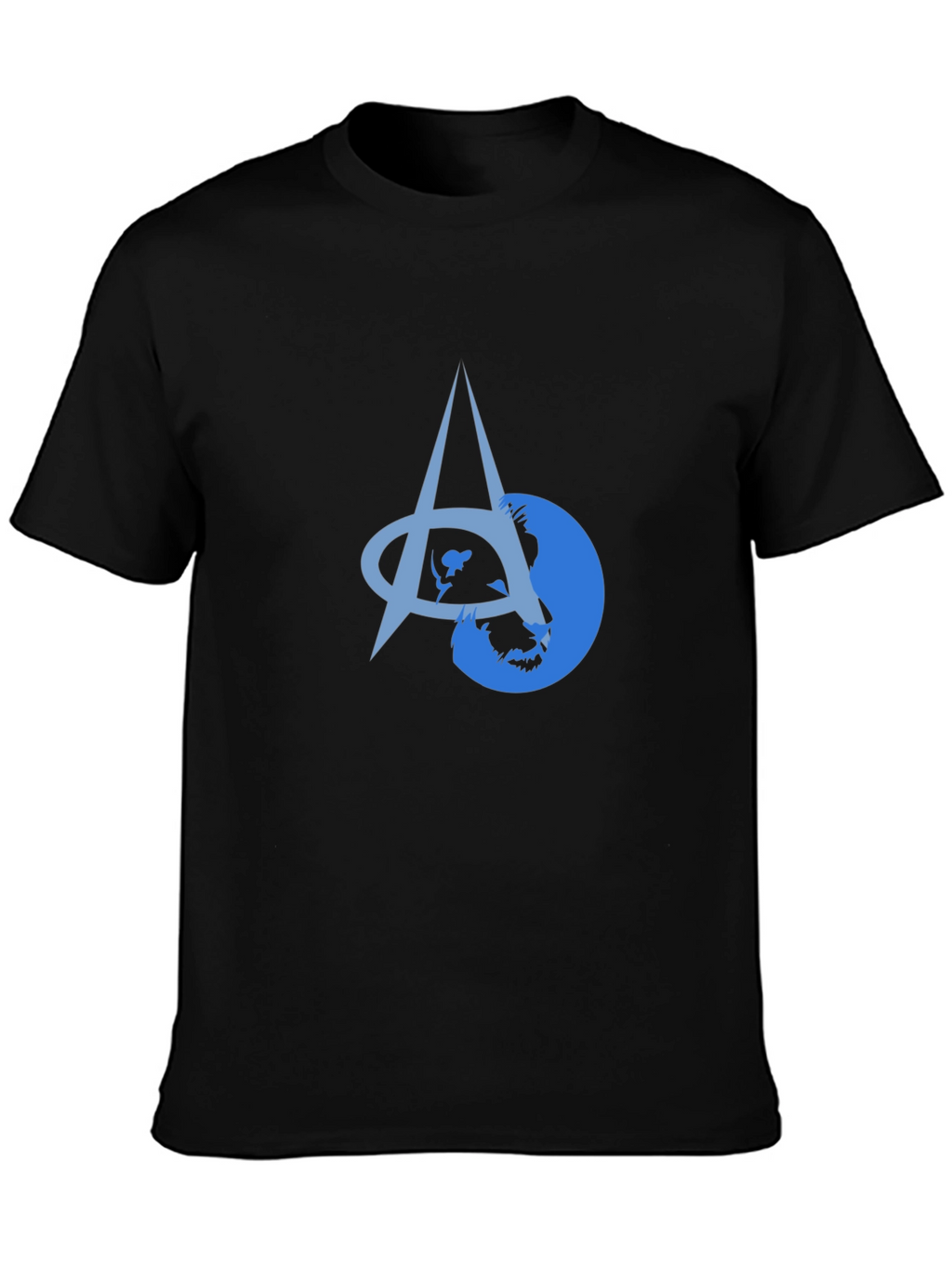 Abstract Graphic Tee - Black Unisex T-Shirt