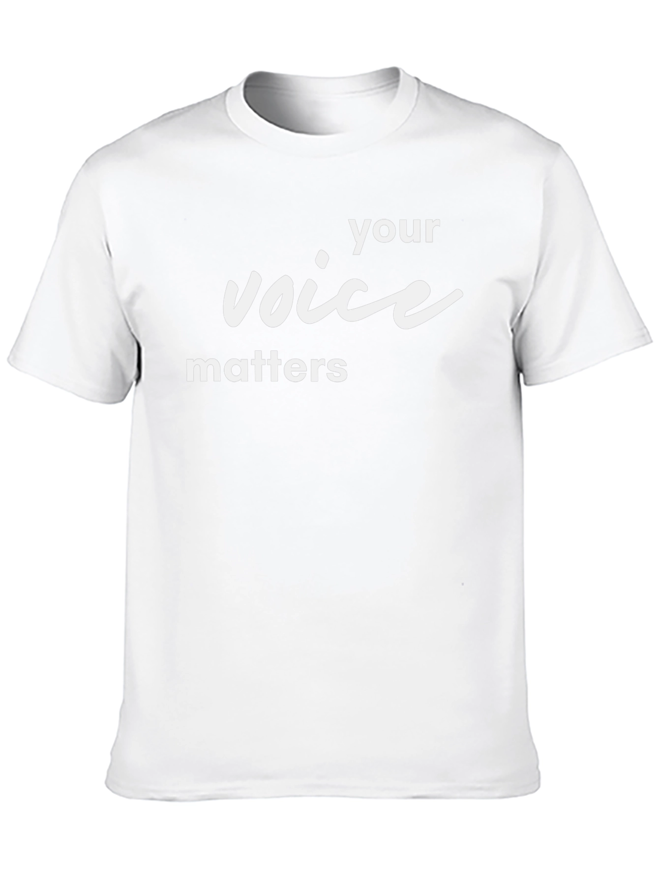 Your Voice Matters Black T-Shirt