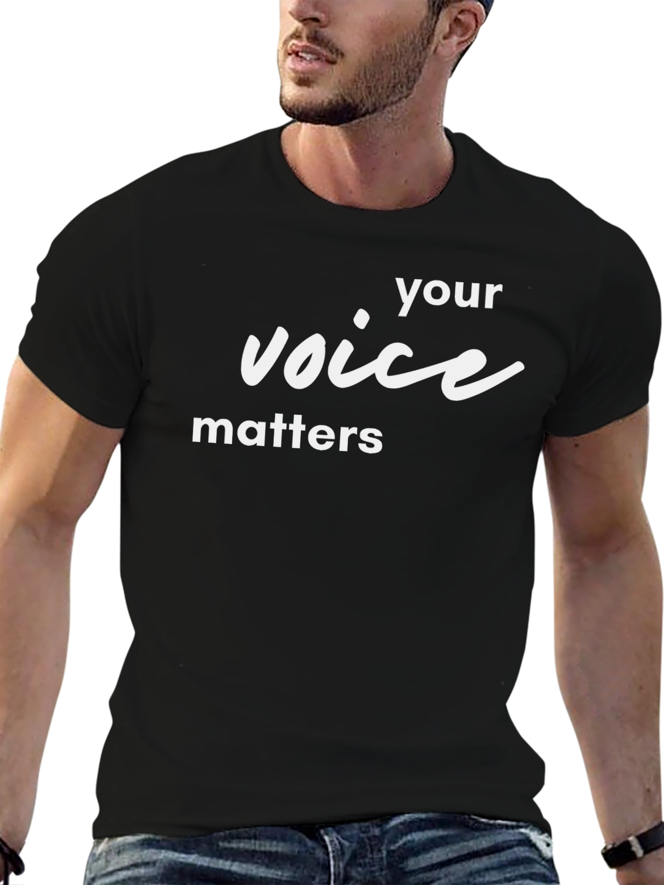 Your Voice Matters Black T-Shirt