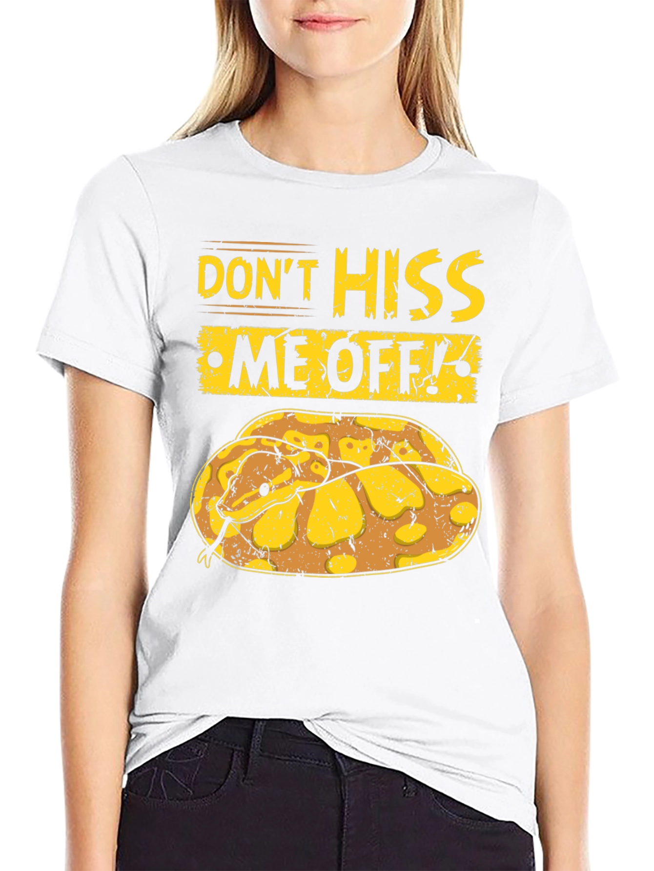 Dont Hiss Me Off Snake Graphic T-Shirt