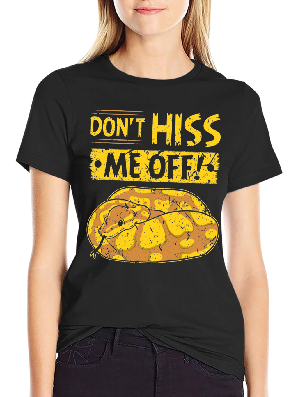 Dont Hiss Me Off Snake Graphic T-Shirt