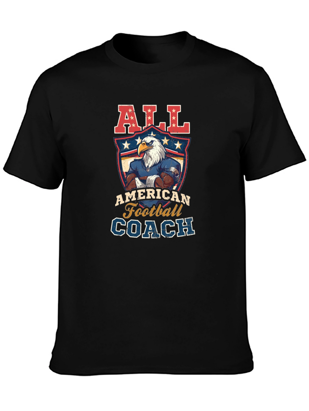 All American Football Coach Graphic T-Shirt