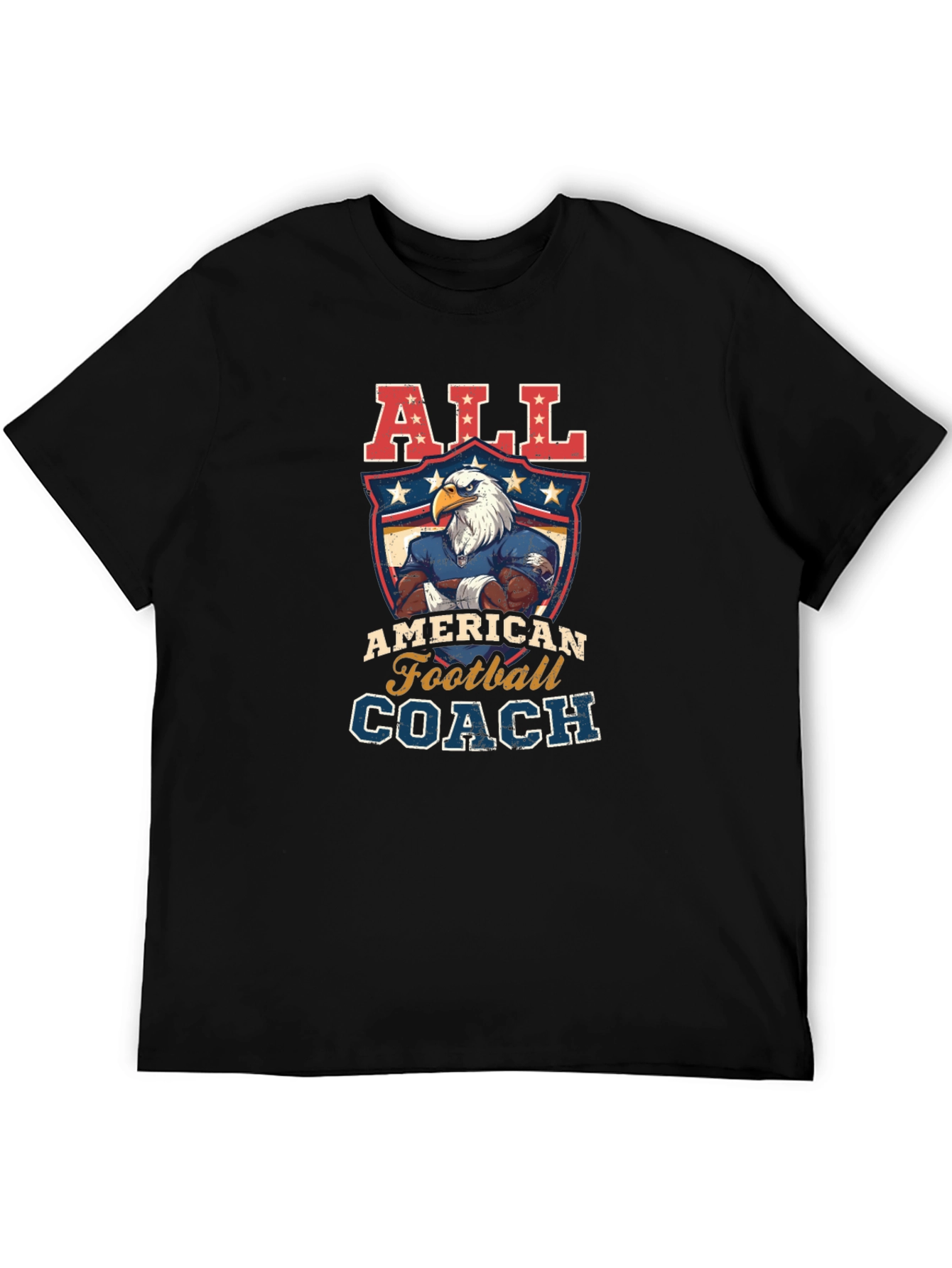 All American Football Coach Graphic T-Shirt