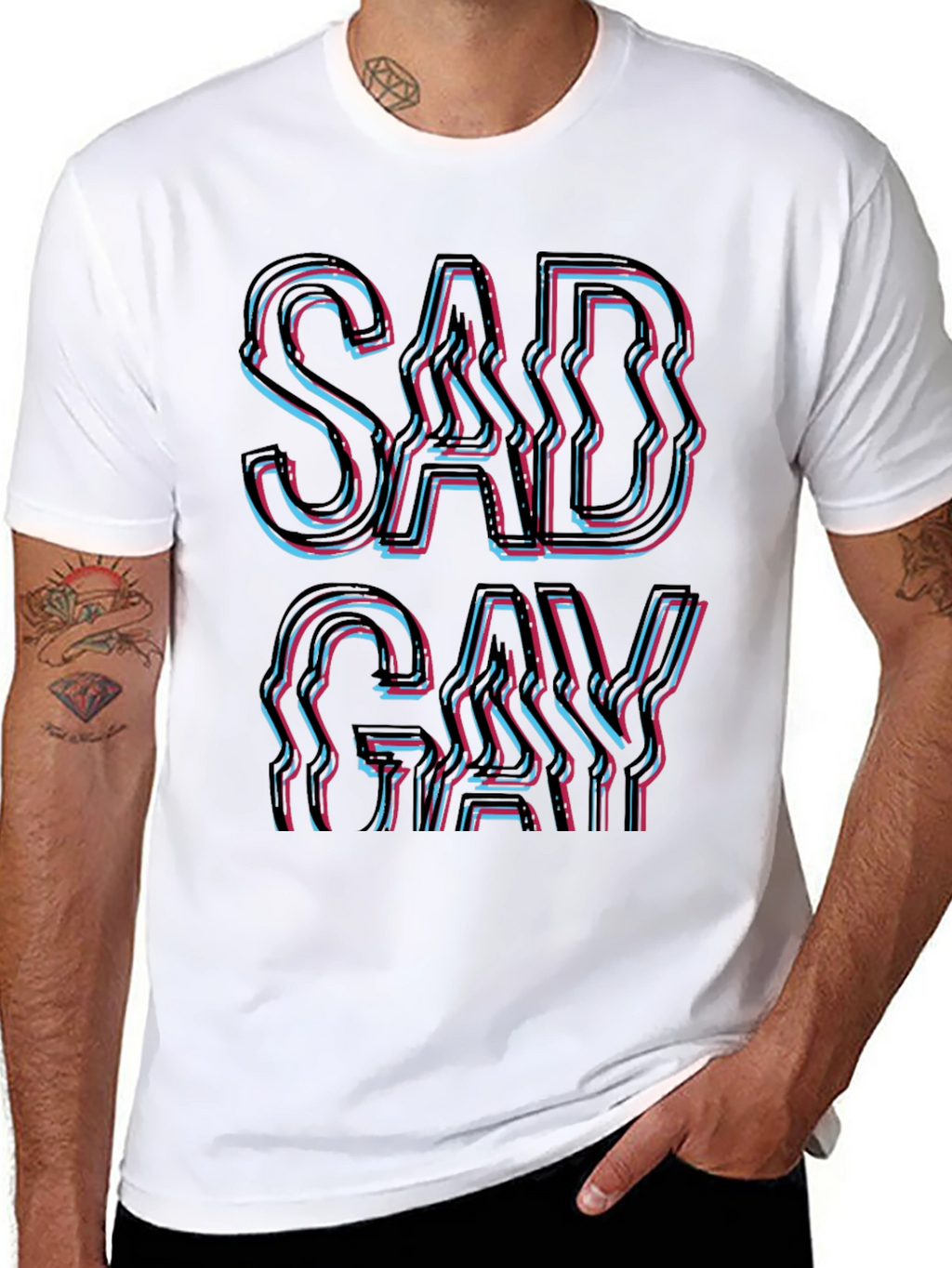Sad Gay T-Shirt - Bold Graphic Tee