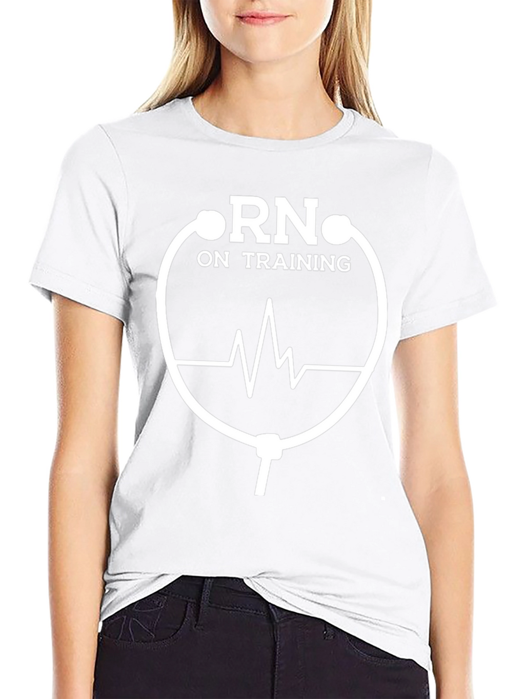 RN On Training Stethoscope Design Tee