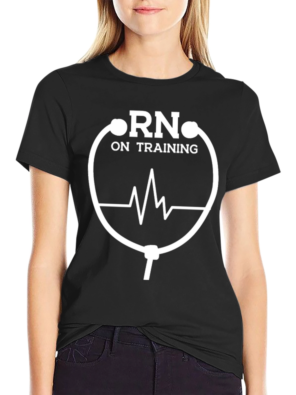 RN On Training Stethoscope Design Tee